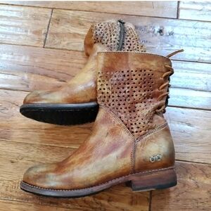 Bed Stu Bridgewater short perforated ankle boots